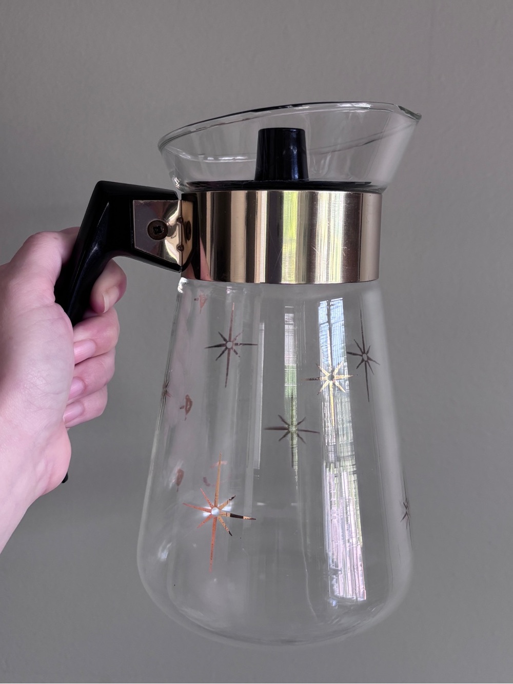 MCM starburst Corning Ware carafe